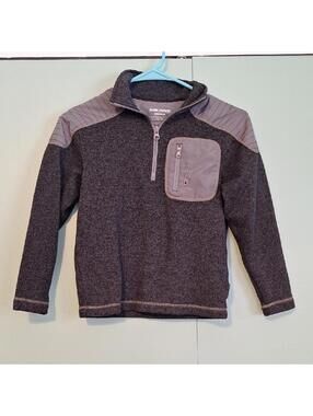 Polaris Gray Quarter Zip Sweater Size Small